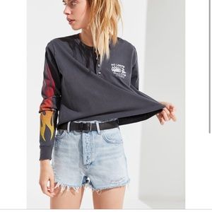 Flame Henley Top- Urban Outfitters